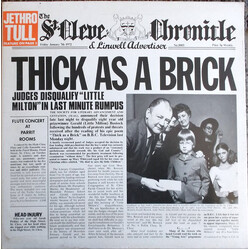 Jethro Tull Thick As A Brick Vinyl LP USED
