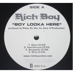 Rich Boy Boy Looka Here Vinyl 12" USED