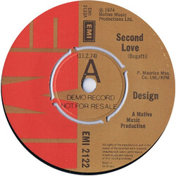 Design (6) Second Love Vinyl 7" USED