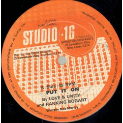 Love & Unity / Ranking Bogart Put It On Vinyl 12" USED