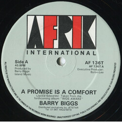 Barry Biggs A Promise Is A Comfort Vinyl 12" USED