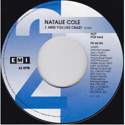 Natalie Cole Miss You Like Crazy Vinyl 7" USED