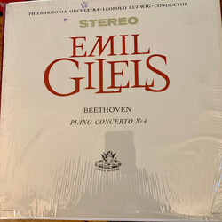 Emil Gilels / Ludwig van Beethoven / Leopold Ludwig / Philharmonia Orchestra Piano Concerto No. 4 Vinyl LP USED