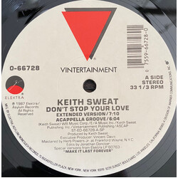 Keith Sweat Don't Stop Your Love Vinyl 12" USED