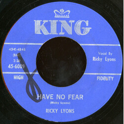 Ricky Lyons Have No Fear USED VINYL 7INCH 45 RPM SINGLE REISSUE