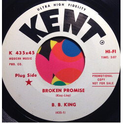 B.B. King Broken Promise USED VINYL 7INCH 45 RPM SINGLE PROMO