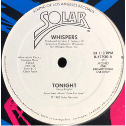 The Whispers Tonight Vinyl 12" USED
