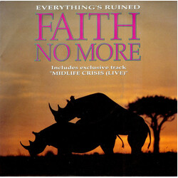 Faith No More Everything's Ruined Vinyl 7" USED