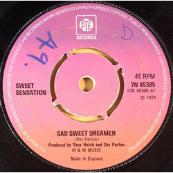 Sweet Sensation (2) Sad Sweet Dreamer Vinyl 7" USED
