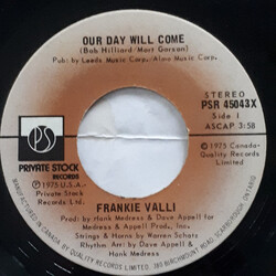 Frankie Valli Our Day Will Come Vinyl 7" USED