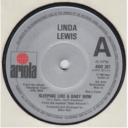Linda Lewis Sleeping Like A Baby Now Vinyl 7" USED