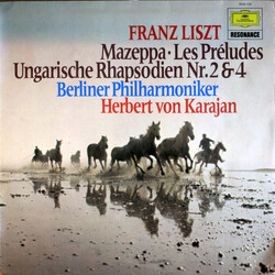 Franz Liszt / Berliner Philharmoniker / Herbert von Karajan Mazeppa - Les Preludes - Ungarische Rhapsodien Nr.2 & 4 Vinyl LP USED