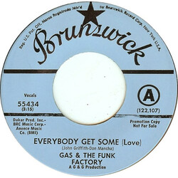 Gas & The Funk Factory Everybody Get Some (Love) Vinyl 7" USED