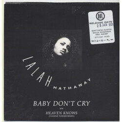 Lalah Hathaway Baby Don't Cry / Heaven Knows Vinyl 7" USED