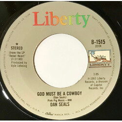 Dan Seals God Must Be A Cowboy / Nothin' Left To Do But Cry Vinyl 7" USED