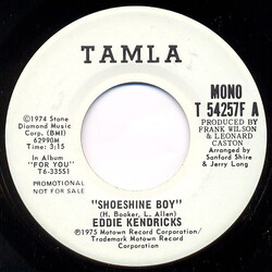 Eddie Kendricks Shoeshine Boy Vinyl 7" USED