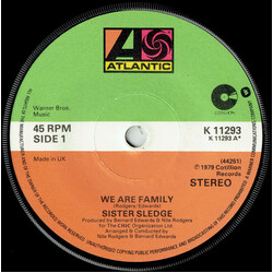 Sister Sledge We Are Family Vinyl 7" USED