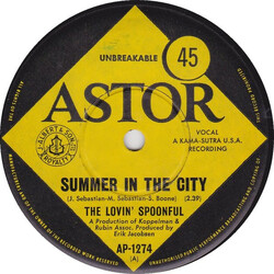The Lovin' Spoonful Summer In The City Vinyl 7" USED