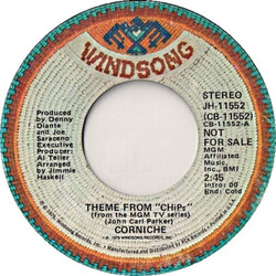Corniche Theme From "Chips" USED VINYL 7INCH 45 RPM SINGLE PROMO STYRENE