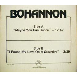 Hamilton Bohannon Maybe You Can Dance / I Found My Love On A Saturday Vinyl 12" USED