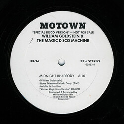 William Goldstein / The Magic Disco Machine Midnight Rhapsody Vinyl 12" USED