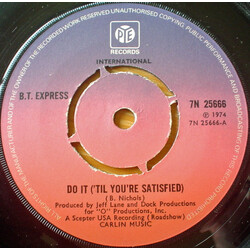 B.T. Express Do It ('Til You're Satisfied) Vinyl 7" USED