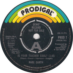 Rare Earth Is Your Teacher Cool? Vinyl 7" USED