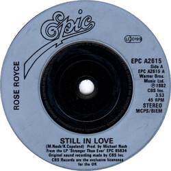 Rose Royce Still In Love Vinyl 7" USED