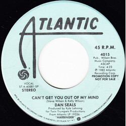 Dan Seals Can't Get You Out Of My Mind Vinyl 7" USED
