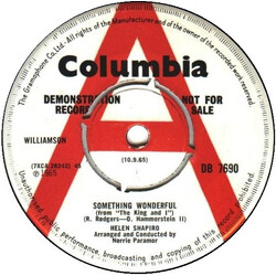 Helen Shapiro Something Wonderful Vinyl 7" USED