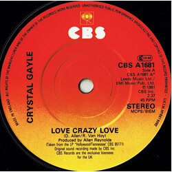 Crystal Gayle Love Crazy Love Vinyl 7" USED