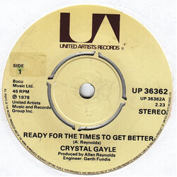 Crystal Gayle Ready For The Times To Get Better Vinyl 7" USED