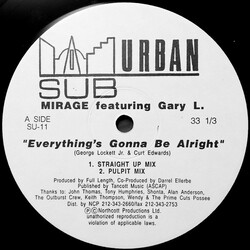 Mirage (9) / Gary Little Everything's Gonna Be Alright Vinyl 12" USED