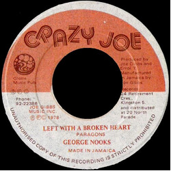 George Nooks Left With A Broken Heart Vinyl 7" USED