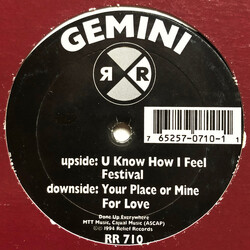 Gemini U Know How I Feel Vinyl 12" USED