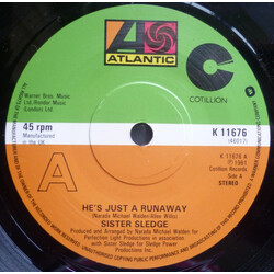 Sister Sledge He's Just A Runaway Vinyl 7" USED