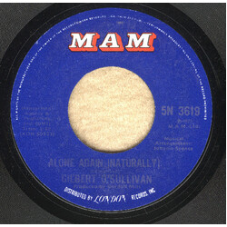 Gilbert O'Sullivan Alone Again (Naturally) Vinyl 7" USED
