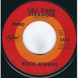 Buck Owens Tall Dark Stranger Vinyl 7" USED