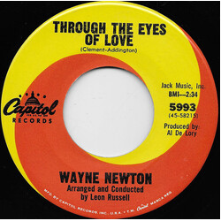 Wayne Newton Through The Eyes Of Love Vinyl 7" USED