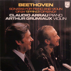 Ludwig van Beethoven / Claudio Arrau / Arthur Grumiaux Sonatas For Piano And Violin Op.24 "Spring" / Op.12 No.1 Vinyl LP USED