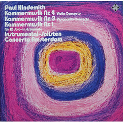 Paul Hindemith / Concerto Amsterdam Kammermusik Nr. 4 Violin Concerto - Nr. 3 Violoncello Concerto - Nr. 1 Für 12 Solo-Instrumente Vinyl LP USED