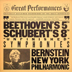 Ludwig van Beethoven / Franz Schubert / New York Philharmonic / Leonard Bernstein Beethoven's 5 / Schubert's 8 "Unfinished" Symphonies Vinyl LP USED