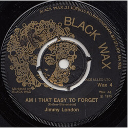 Jimmy London Am I That Easy To Forget Vinyl 7" USED