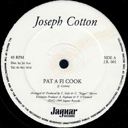 Joseph Cotton Pat A Fi Cook Vinyl 12" USED