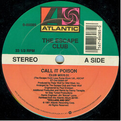 The Escape Club Call It Poison Vinyl 12" USED
