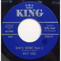 Billy Soul She's Gone Part 1 Vinyl 7" USED