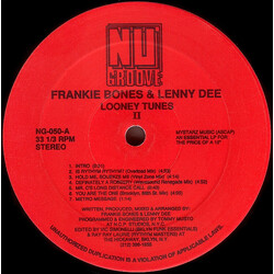 Frankie Bones / Lenny Dee Looney Tunes II Vinyl LP USED