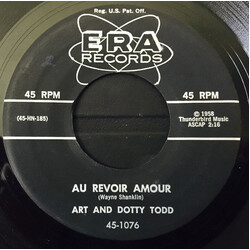 Art And Dotty Todd Au Revoir Amour Vinyl 7" USED