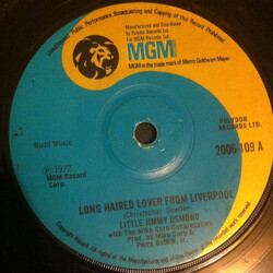 Little Jimmy Osmond Long Haired Lover From Liverpool Vinyl 7" USED