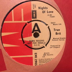 True Brit Nights Of Love Vinyl 7" USED